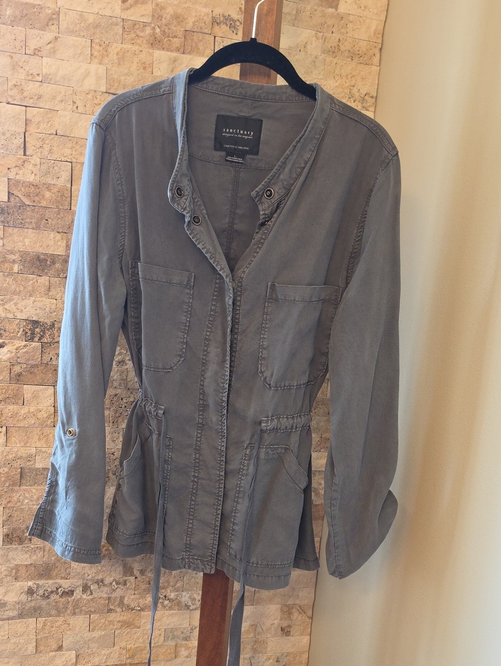 Sanctuary Women's Utility Jacket in Slate